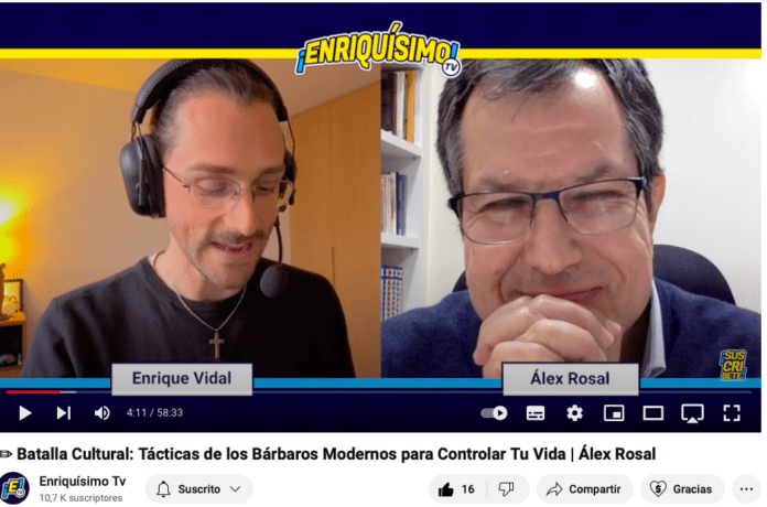 Enrique Vidal con Álex Rosal