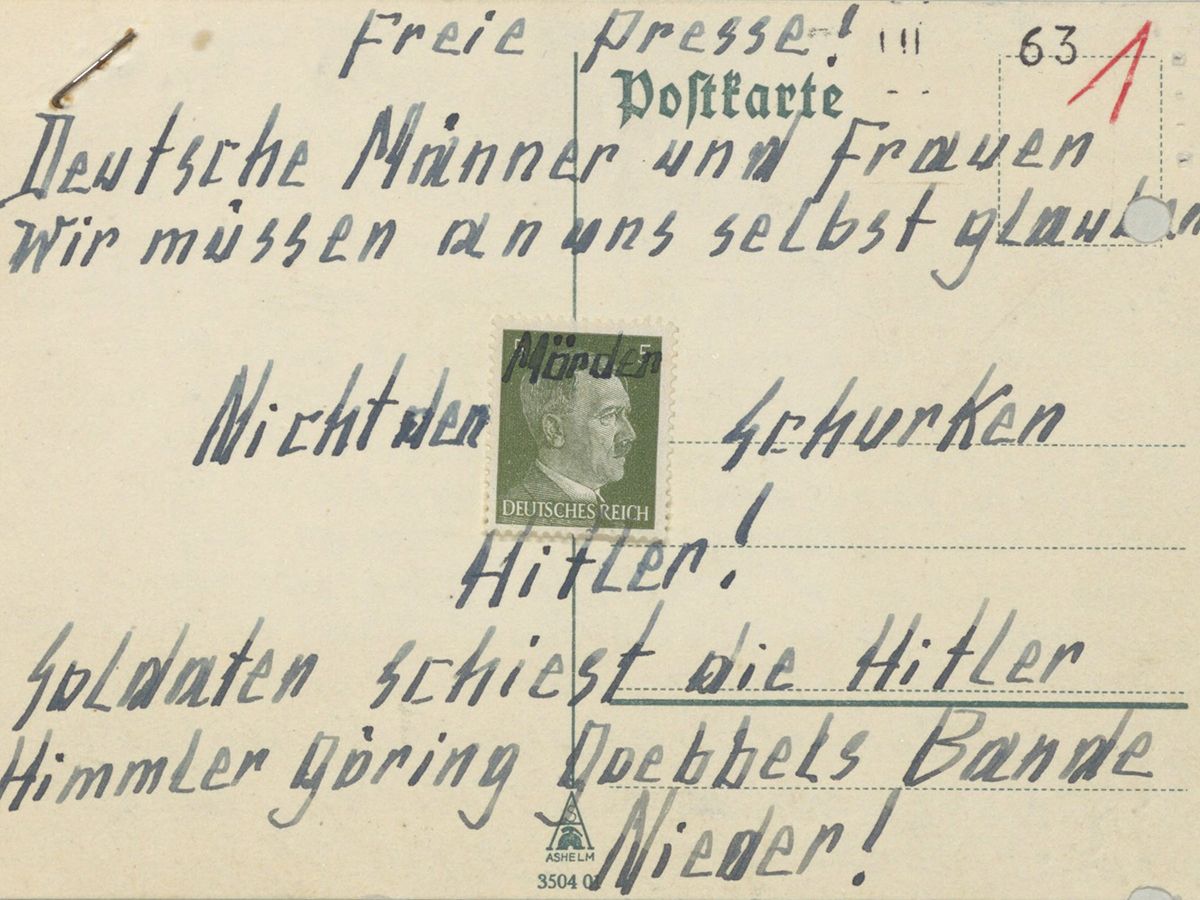 Una postal contra Hitler